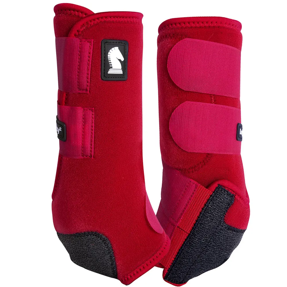 Classic Equine Legacy System Crimson Front Sport Support Boots Large 3
