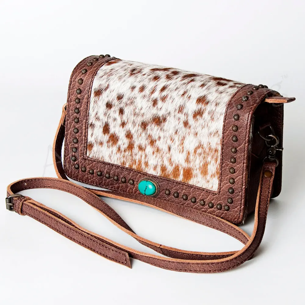 American Darling Wallet Bag Hair-On Cowhide Genuine Leather Western Purse With Ykk Zipper 1