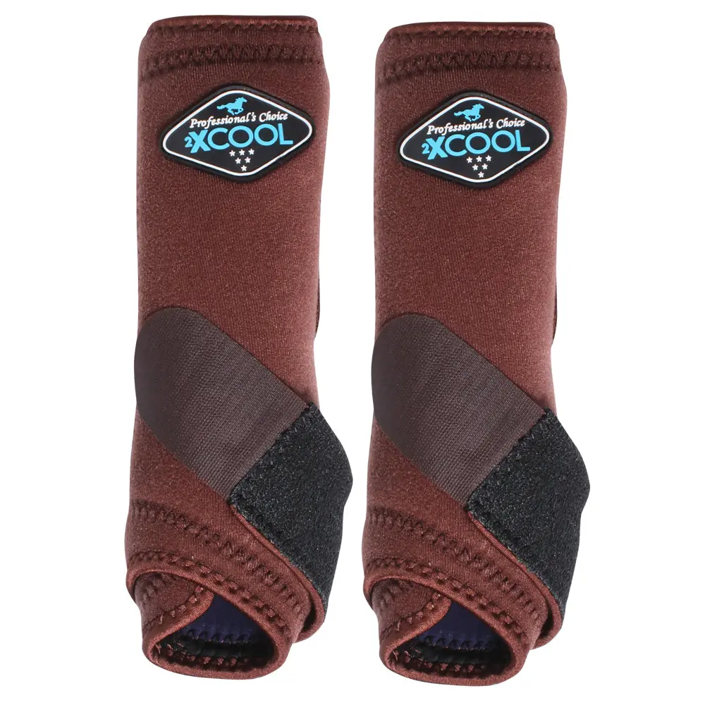 Professionals Choice 2Xcool Horse Sports Front Boots Pair Chocolate 1