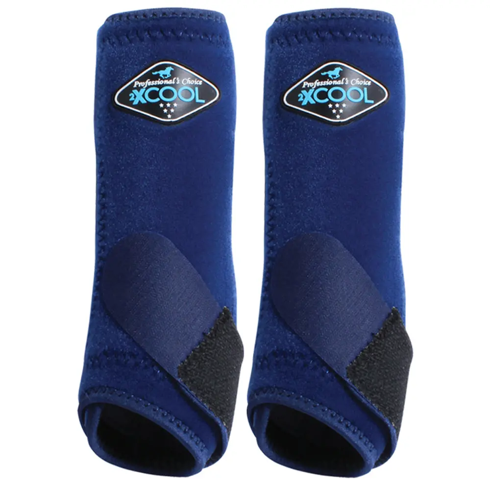 Professionals Choice 2Xcool Horse Sports Front Boots Pair Navy 1