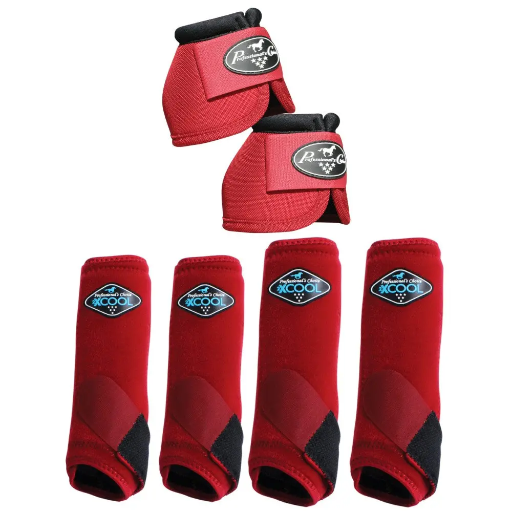 Small Professionals Choice Horse 2Xcool Ballistic Sport Bell Boots 6 Pack 1