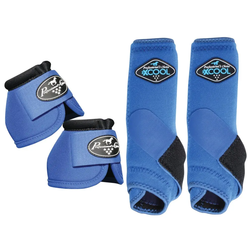 Professionals Choice 2Xcool Ballistic Horse Front Bell Boots 4 Pack 1