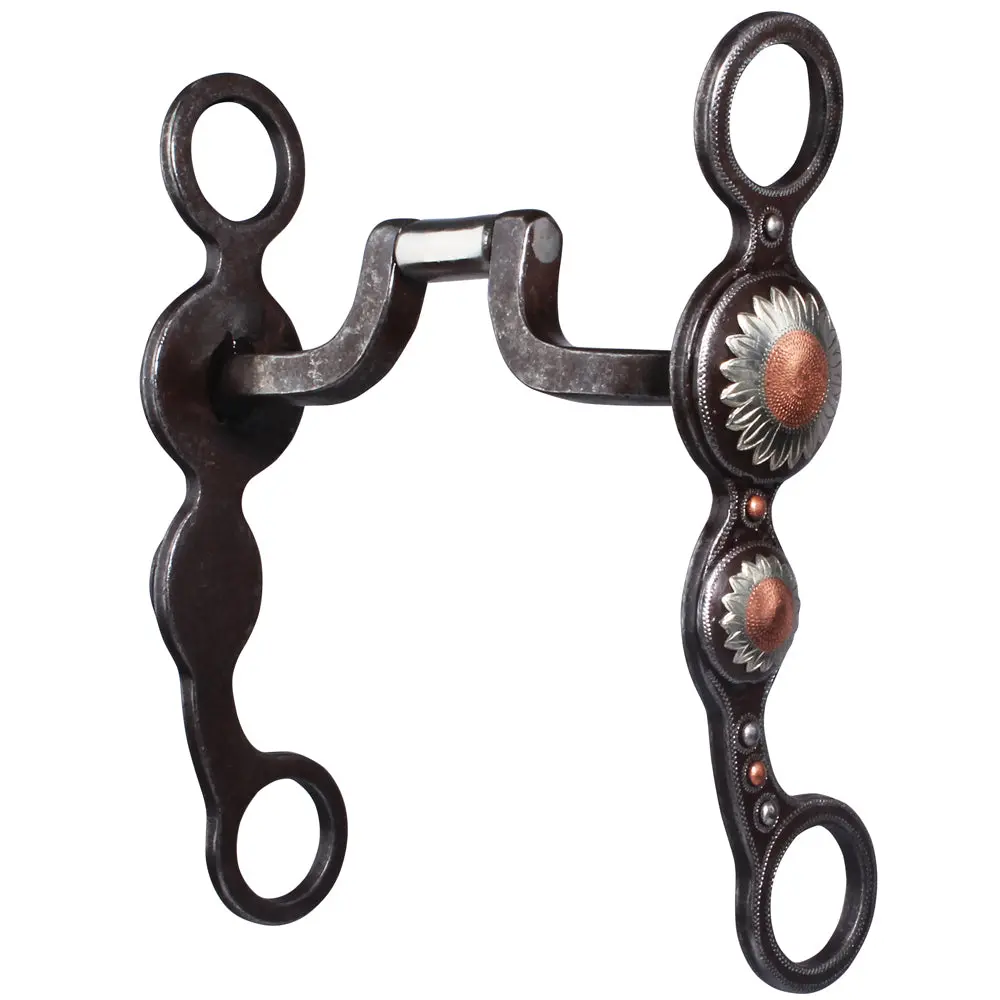 5 1/4 In Mouth Professionals Choice Horse Bit Hinge Port Sunflower 1