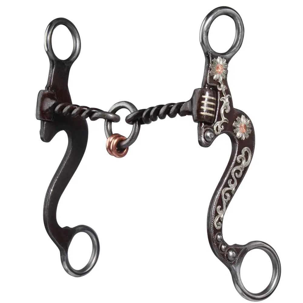 5 1/4 In Mouth Professionals Choice Horse Bit Small Flower Lifesaver 1