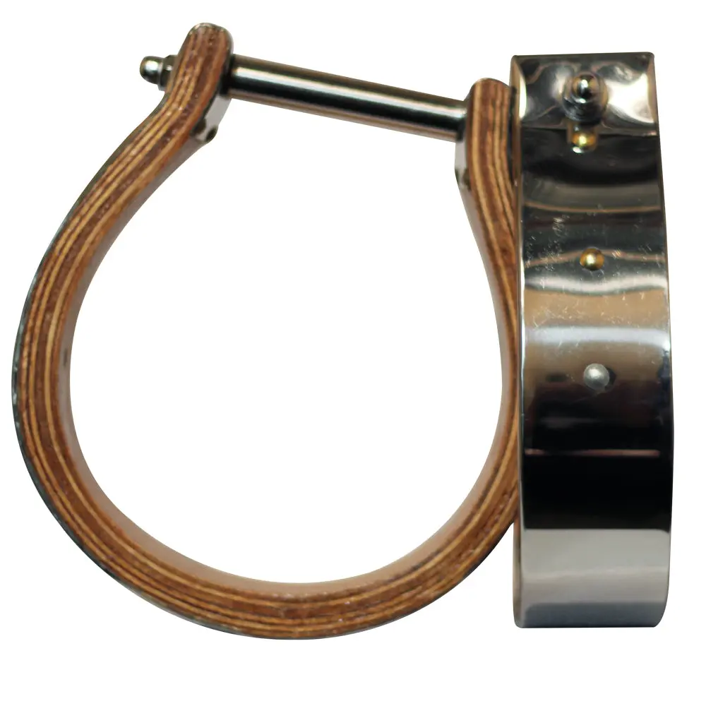Bar H Equine Western Horse Riding Safety Stirrups With Wooden Tread 1