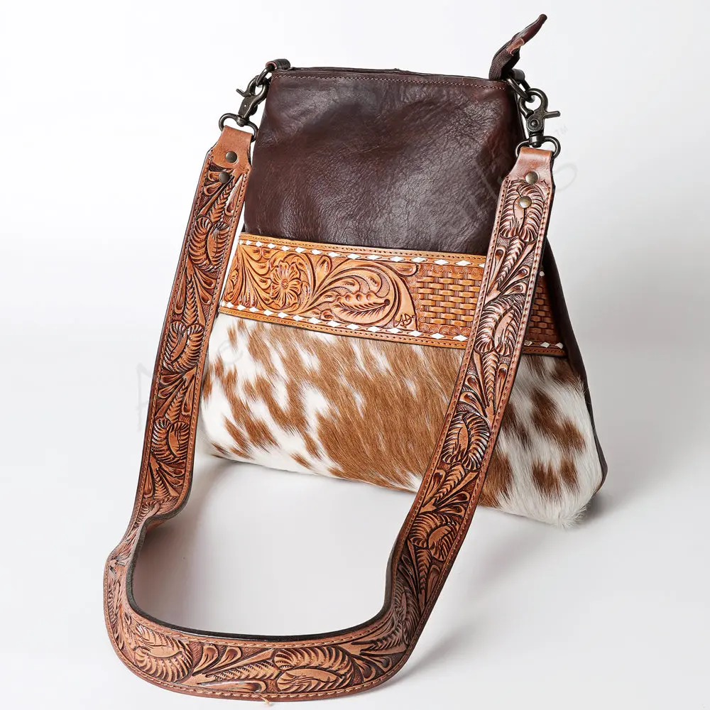 American Darling Cross Body Hand Tooled Hair On-Genuine Leather Western Women Bag Handbag Purse | Crossbody For Cute 1