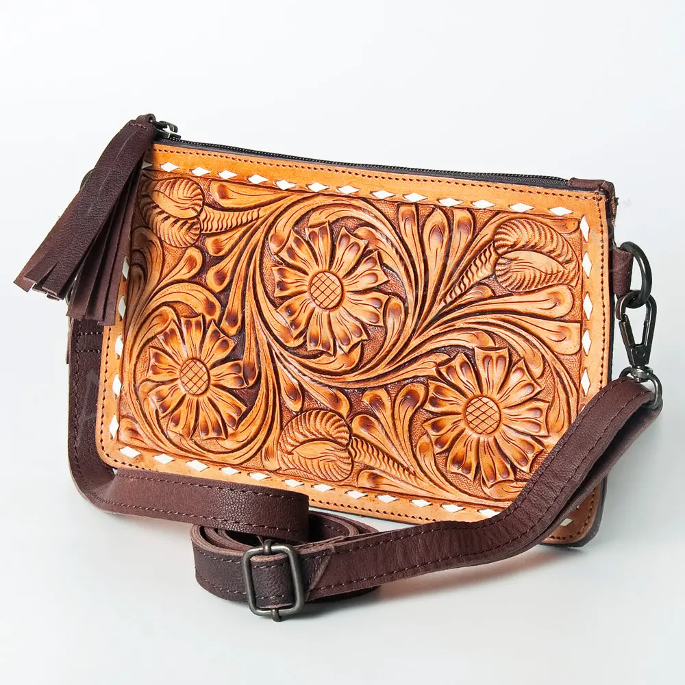 American Darling Cross Body Hand Tooled Genuine Leather Western Women Bag | Handbag Purse Crossbody For 1