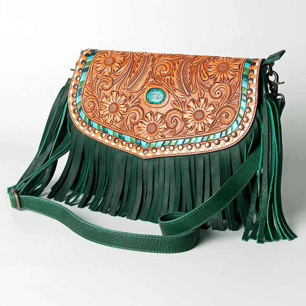 American Darling Crossbody Hand Tooled Genuine Leather Women Bag Western Handbag Purse 1