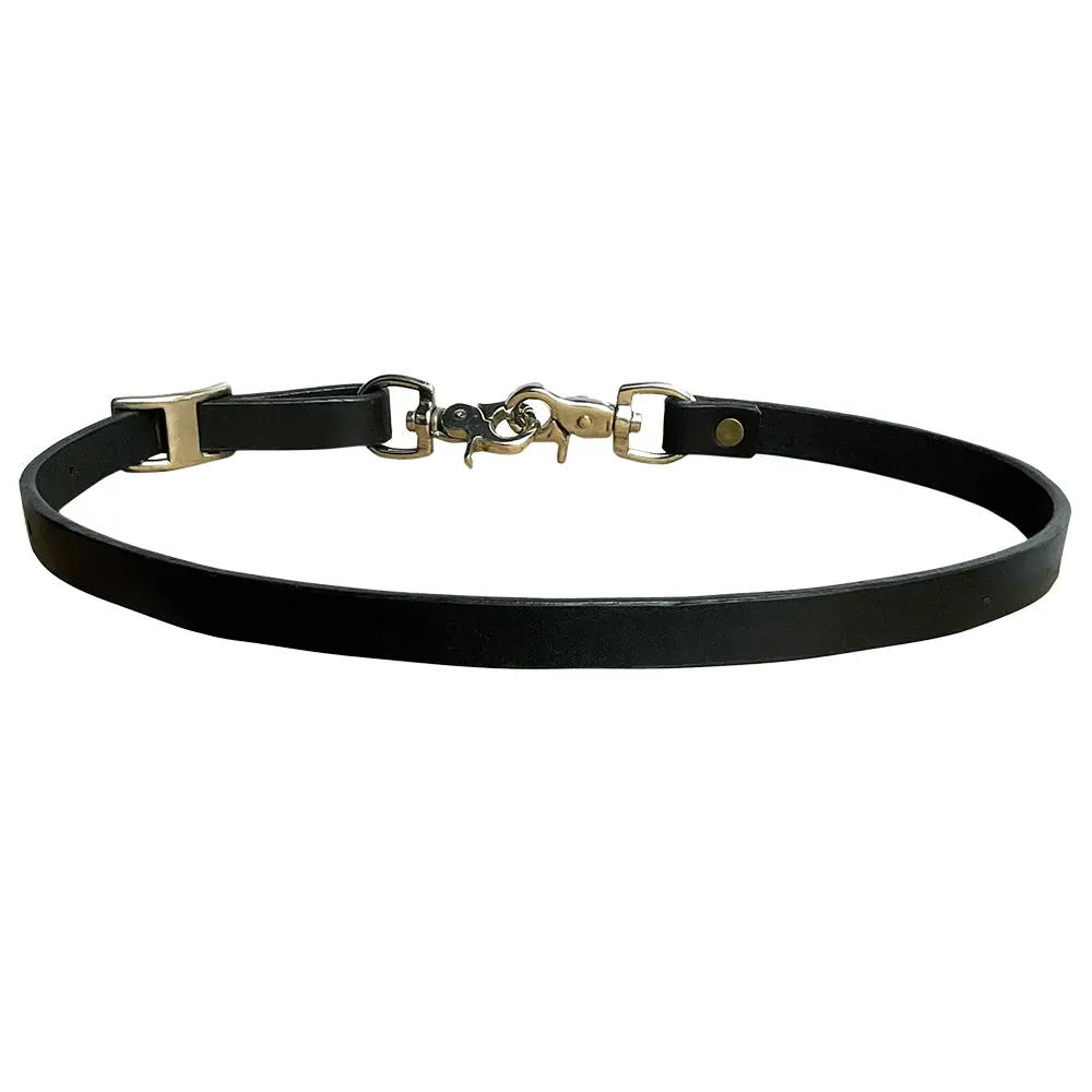 Hilason Horse Adjusts 3/4" - 26" Size Leather Breast Collar Wither Strap 1