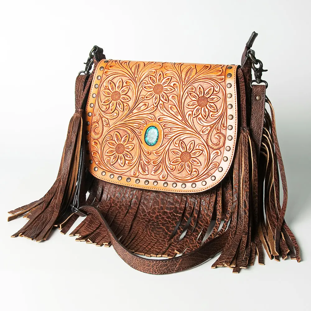 American Darling Crossbody Hand Tooled Genuine Leather Women Bag Western Handbag Purse 1