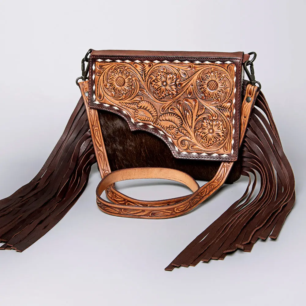 American Darling Cross Body Hand Tooled Hair On-Genuine Leather Western Women Bag Handbag Purse | Crossbody For Cute 1