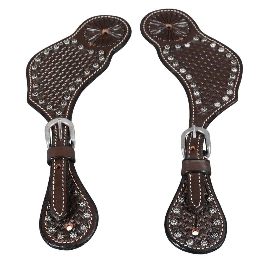 Bar H Equine Leather Spurs Straps For Adults - Western Womens Spur Straps For Horse Riding, Barrel Racing, Show, And Rodeo 2