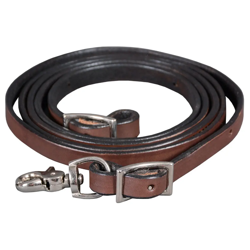 Bar H Equine Western Leather Horse Rein With Adjustable Buckle | Reins For Horses 1