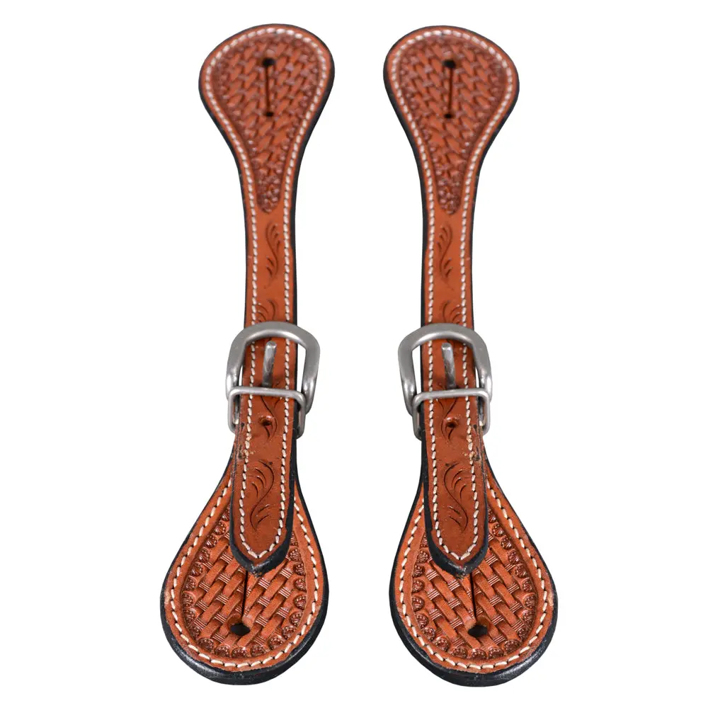 Bar H Equine American Leather Spurs Straps For Adults Western Womens Spur Horse Riding Barrel Racing Show And Rodeo Strap 1