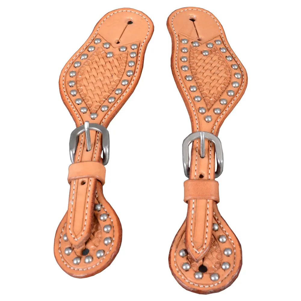 Bar H Equine American Leather Spurs Straps For Adults Western Womens Spur Horse Riding Barrel Racing Show And Rodeo Strap 1