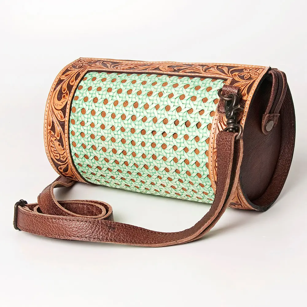 American Darling Duffel Bag For Women, Hand Tooled Floral Leather Western Bag, Full Grain Vegetable-Tanned With Ykk Zipper 2