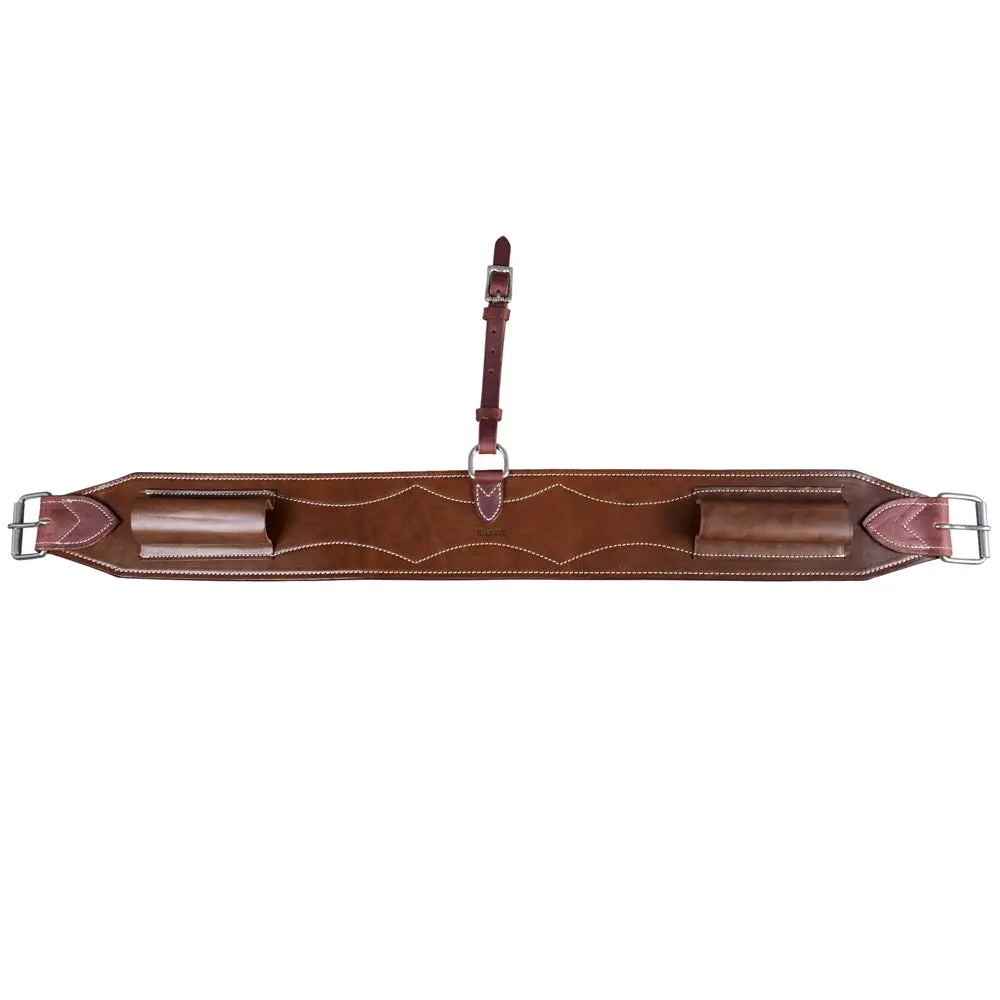 Hilason Western Flank Cinch With Connector Strap Stainless Steel Fitting 2