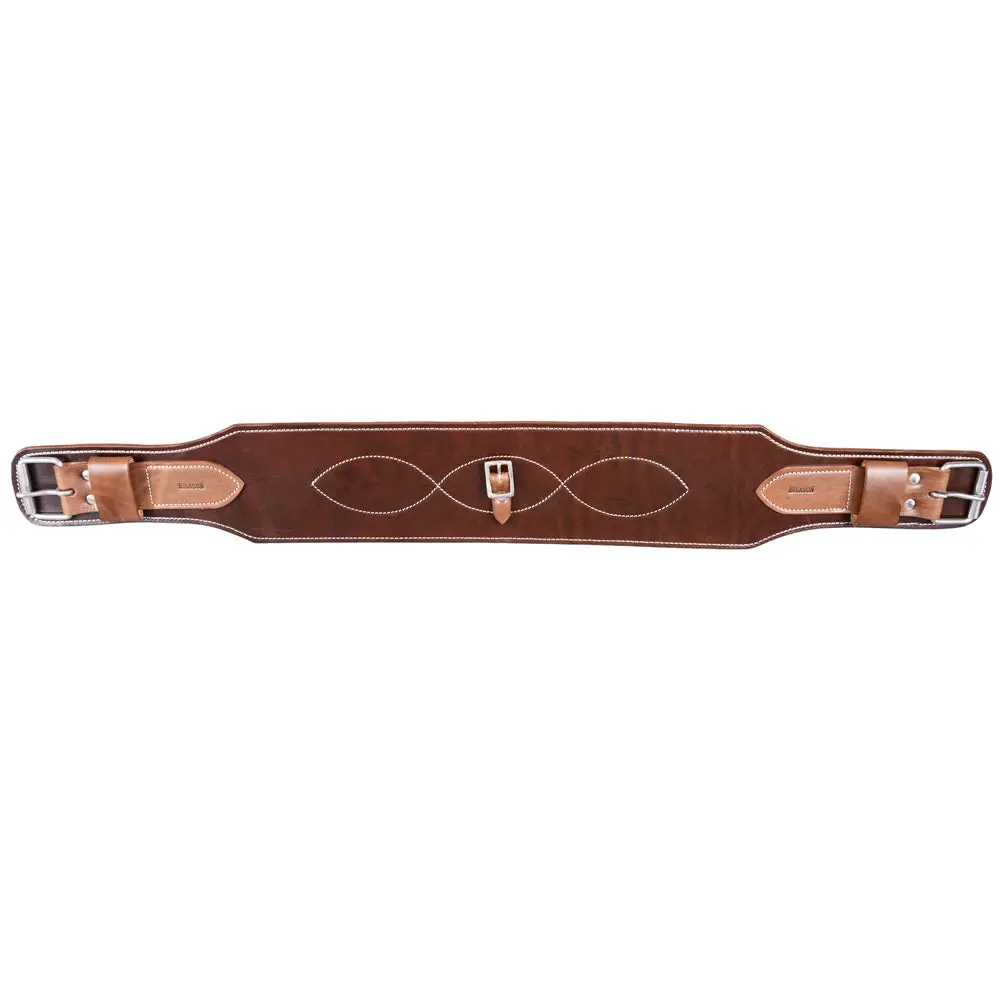 Hilason Western Flank Cinch With Connector Strap Stainless Steel Fitting 2