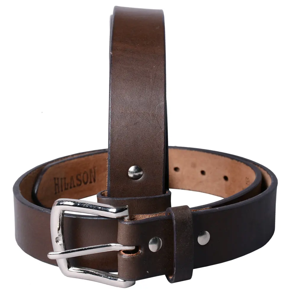 Hilason Western Genuine Leather Belt For Men Women Cowboy Cowgirl Handmade Unisex Full Grain Heavy Duty Tooled Jeans 1