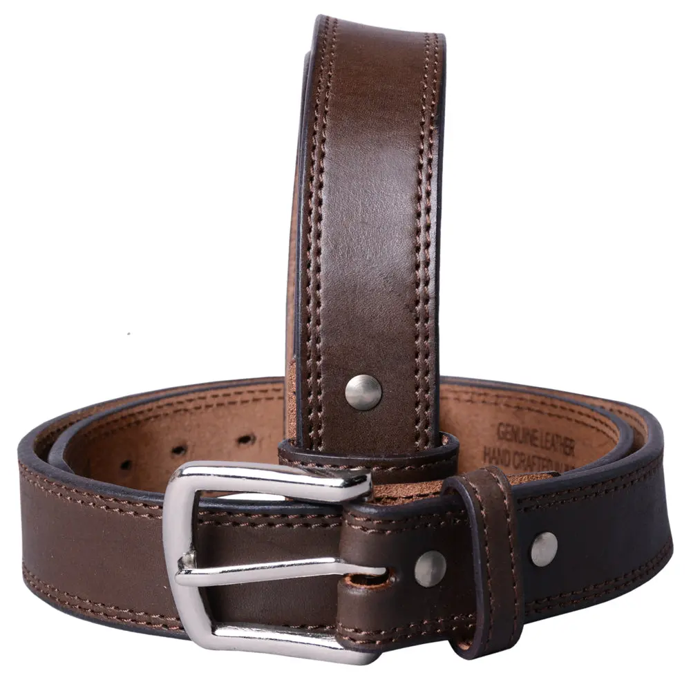 Hilason Western Genuine Leather Belt For Men Women Cowboy Cowgirl Handmade Unisex Full Grain Heavy Duty Tooled Jeans 1
