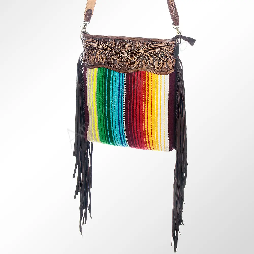 American Darling Large Crossbody Hand Tooled Saddle Blanket Genuine Leather Western Women Bag Handbag Purse | Cute 1