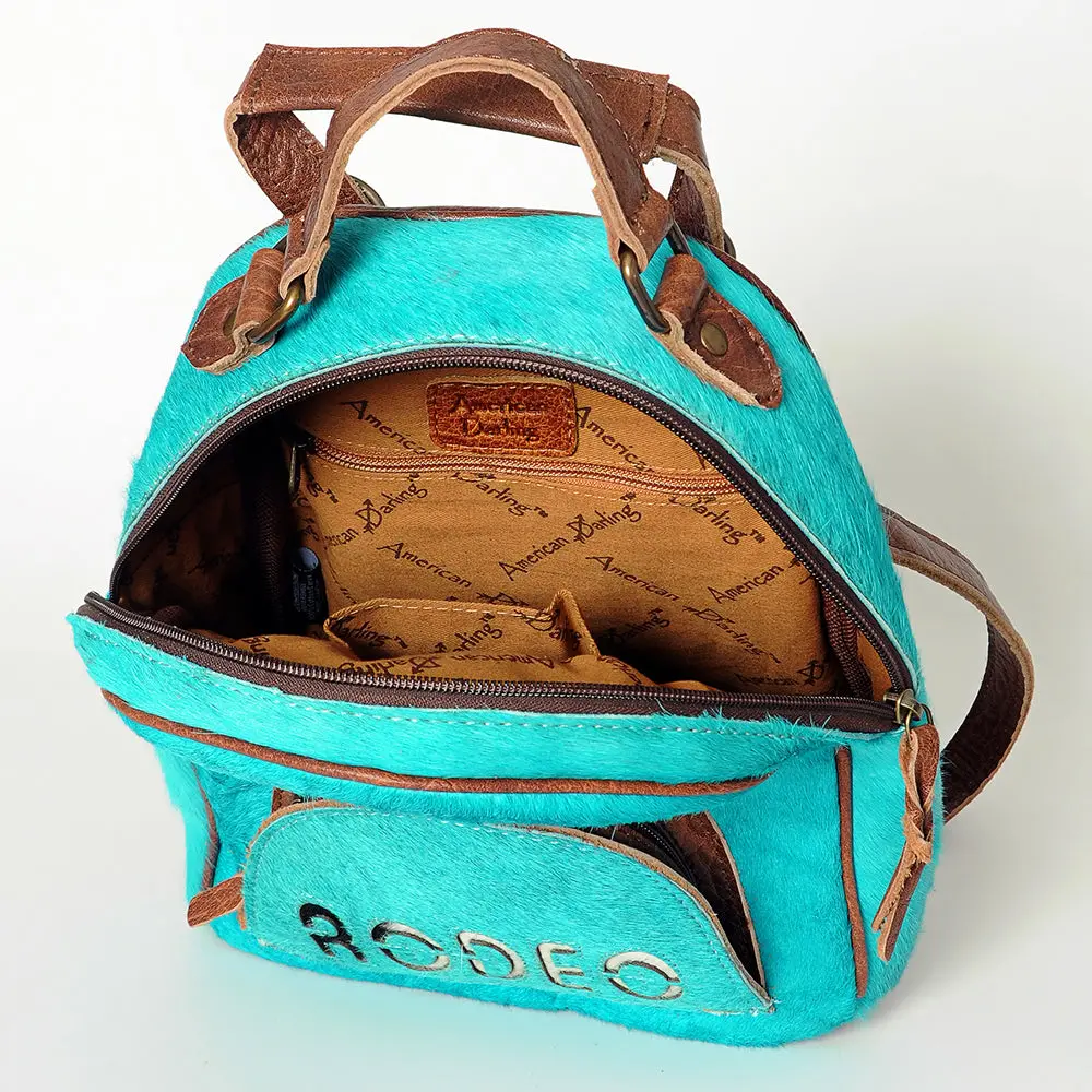 American Darling Western Hair-On Leather Convertible Backpack 6