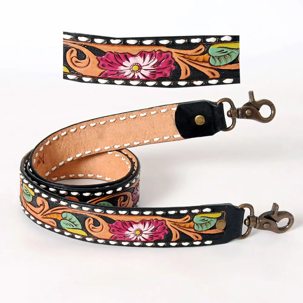 American Darling Hand Tooled Genuine Leather Crossbody Handle Strap For Bags Phone Keychain Wallet Purse Clutch Cellphone 1