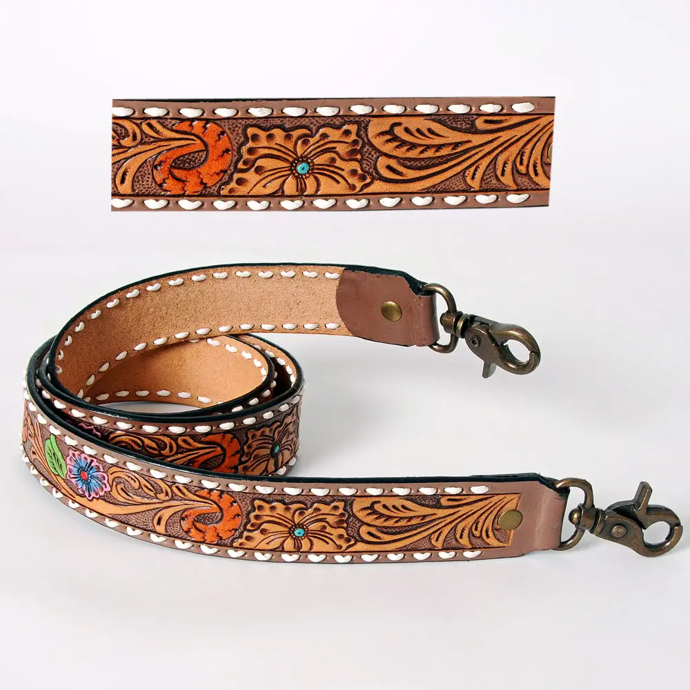 American Darling Hand Tooled Genuine Leather Crossbody Handle Strap For Bags Phone Keychain Wallet Purse Clutch Cellphone 1