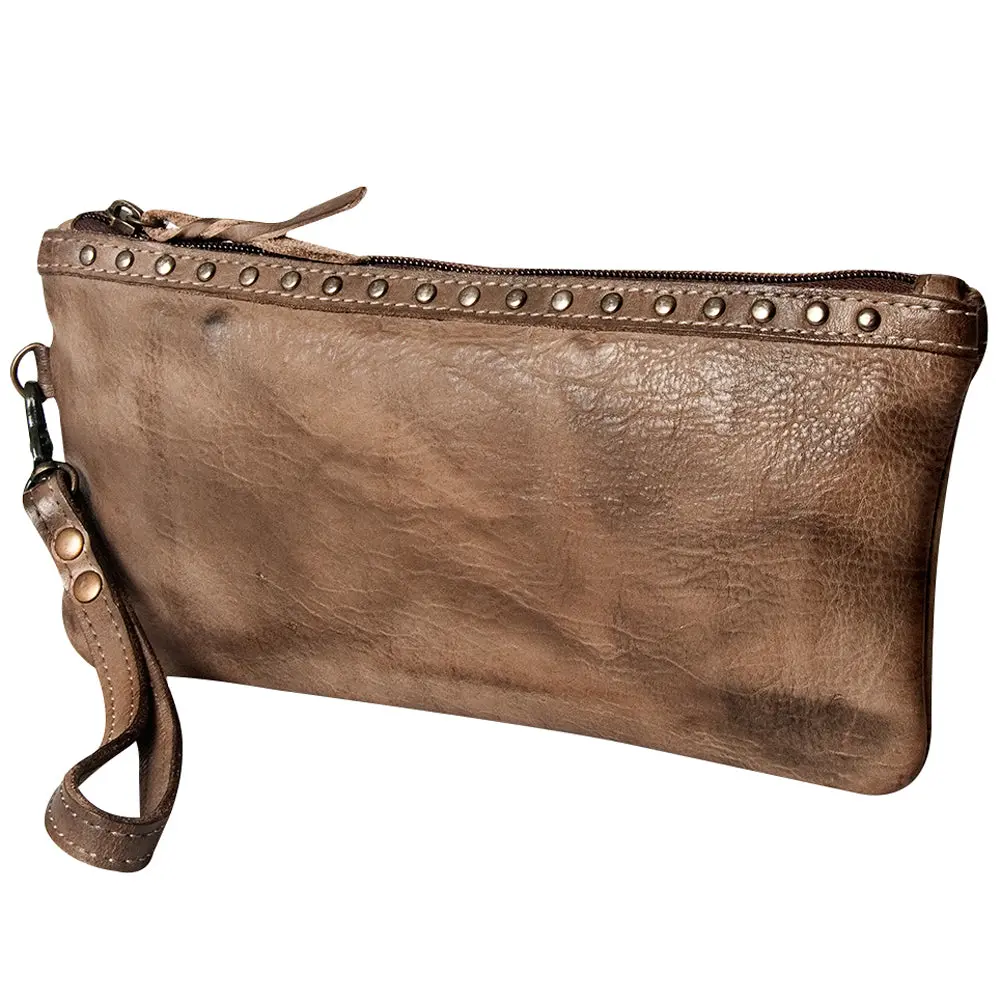 Never Mind Nmbg101b Wristlet Vintage Handmade Genuine Cowhide Leather Women Bag Western Handbag Purse 1
