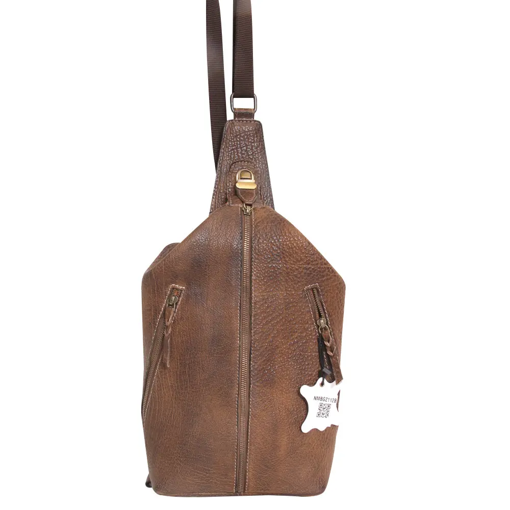 Never Mind Nmbgz112b Sling Vintage Handmade Genuine Cowhide Leather Women Bag Western Handbag Purse 1