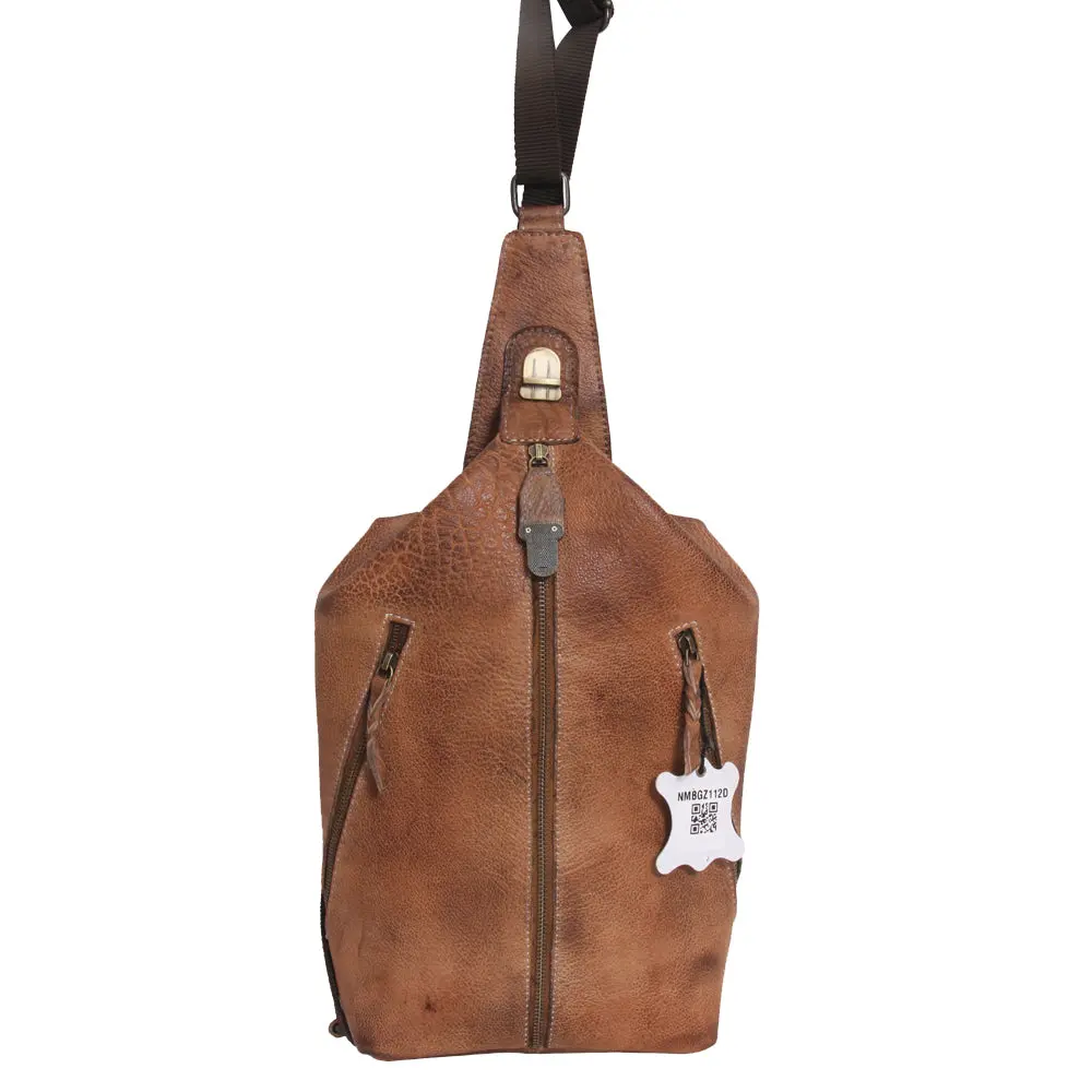 Never Mind Nmbgz112d Sling Vintage Handmade Genuine Cowhide Leather Women Bag Western Handbag Purse 1