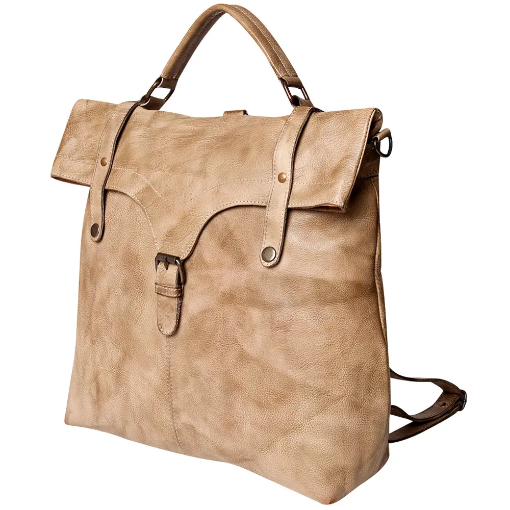 Never Mind Nmbg109d Backpack Vintage Handmade Genuine Cowhide Leather Women Bag Western Handbag Purse 1
