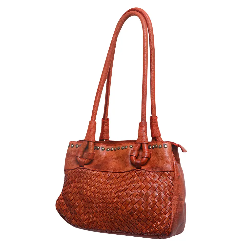 Never Mind Nmbgm102d Tote Vintage Handmade Genuine Cowhide Leather Women Bag Western Handbag Purse 1