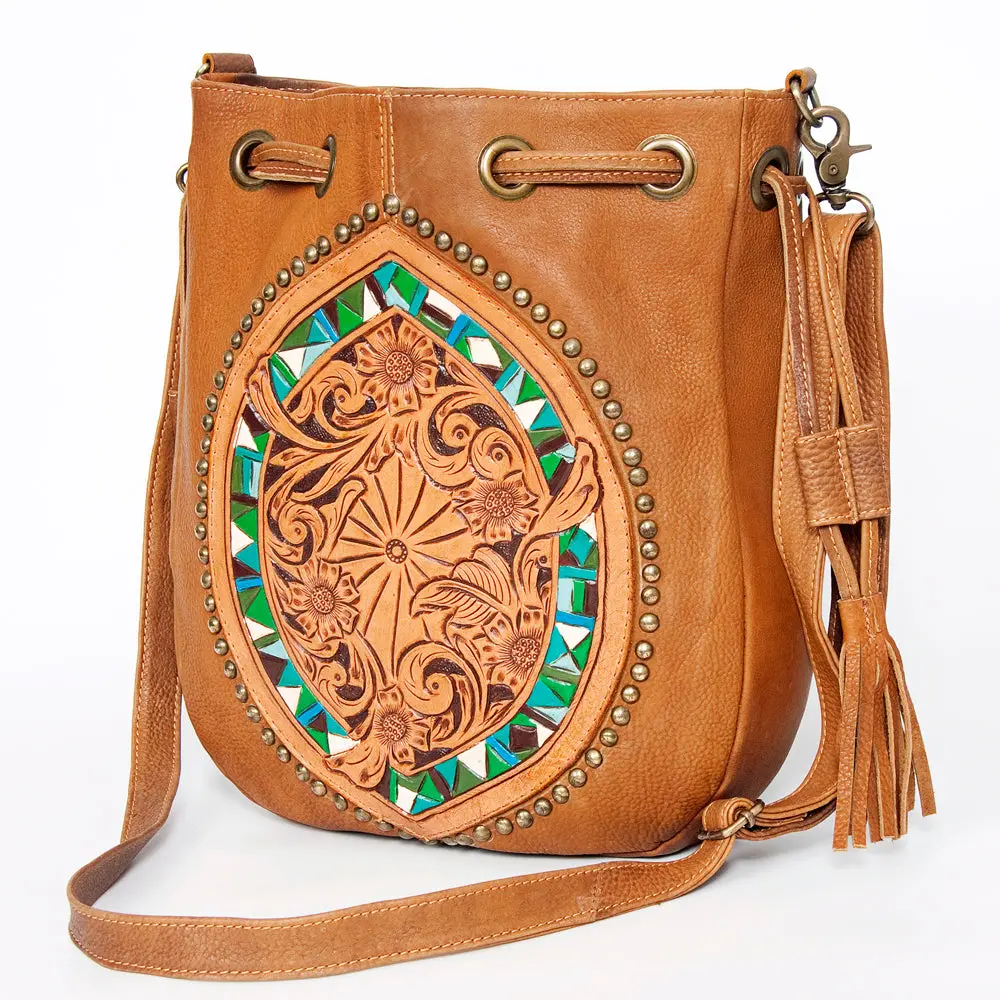 American Darling Messenger Hand Tooled Genuine Leather Western Women Bag | Black Handbag Purse Crossbody For Cute 2