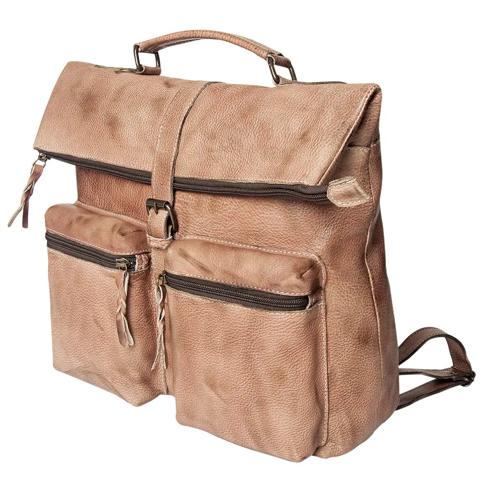 Never Mind Nmbg134d Backpack Vintage Handmade Genuine Cowhide Leather Women Bag Western Handbag Purse 1