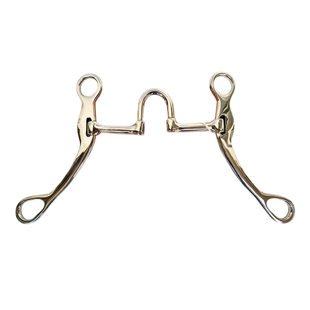 Hilason Medium Shank Correction Bit With Stainless Steel | Horse Bits Western Walking Training Equine For Horses 1