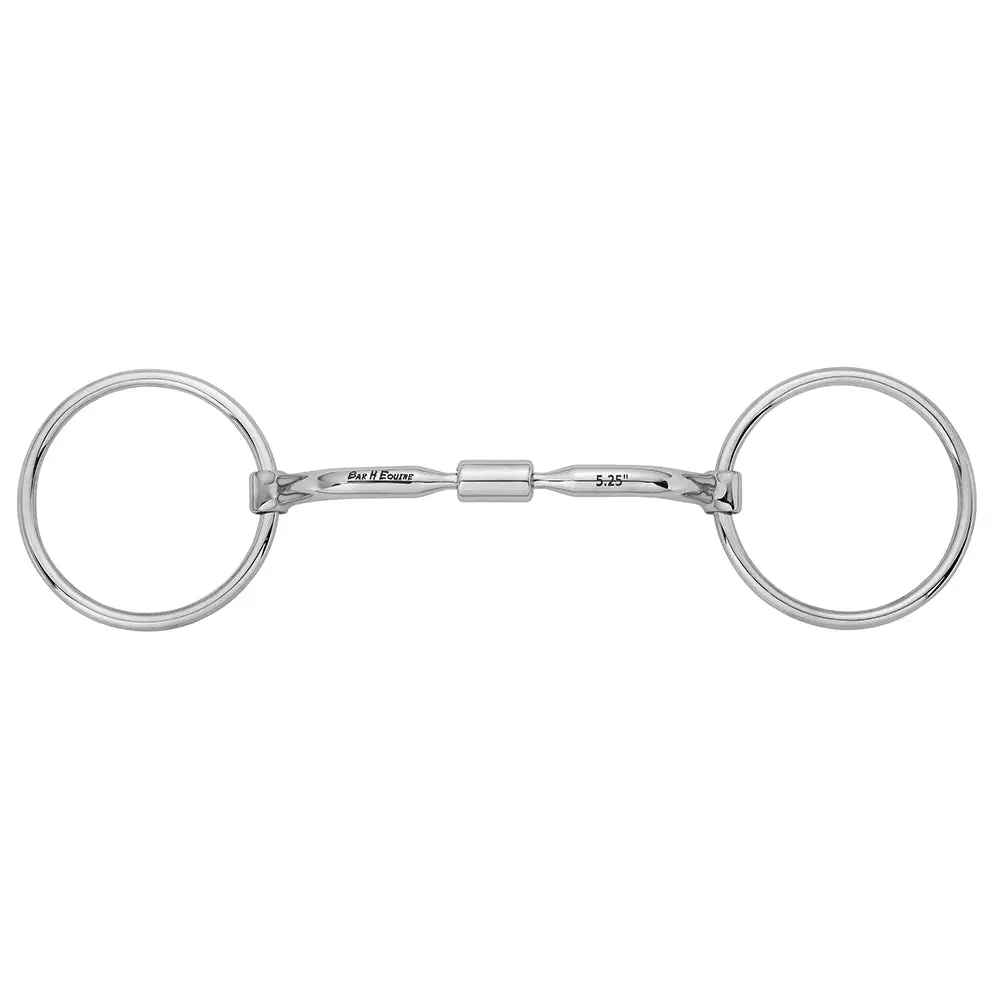 Bar H Equine 5-1/4 In Loose O Ring Snaffle With Comfort Mouthpiece Stainless Steel 1
