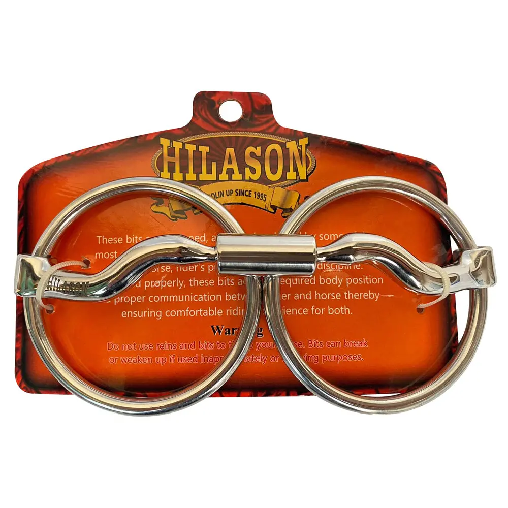 Bar H Equine 5 In Mouth Med Port Loose O Ring Horse Bit Stainless Steel | Bits Western Training For Horses 1
