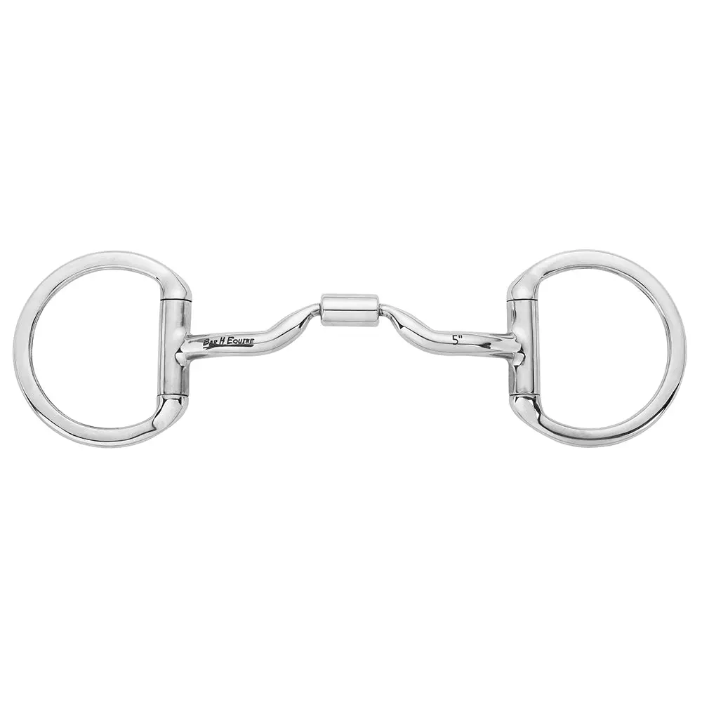 Hilason Eggbutt D Ring Snaffle With Low Port Comfort Mouthpiece 1