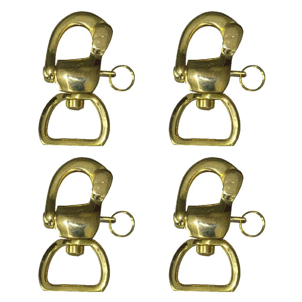 Hilason Brass Shakel Hook Quick Release Pack 4