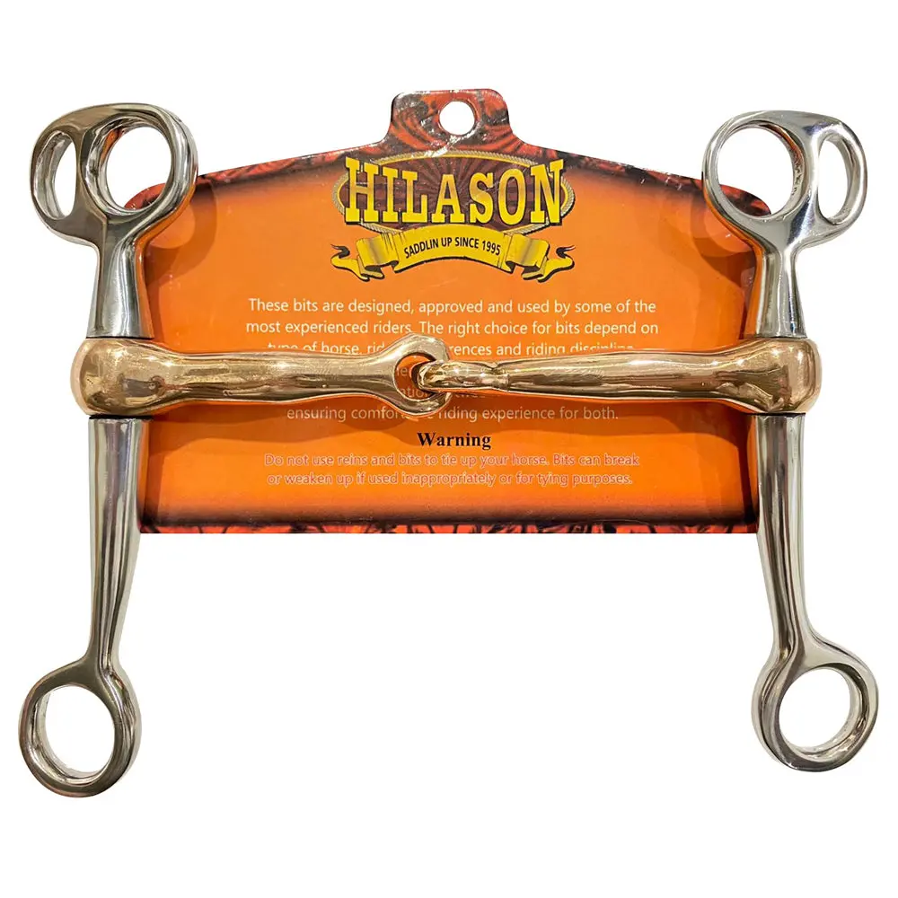 Bar H Equine Tom Thumb Copper Curb Bit With Stainless Steel | Horse Bits Western Training 1