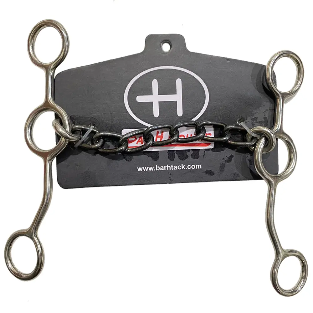 Bar H Equine Western Horse 5 In Mouth Heavy-Duty Gag Bit Solid Stainless Steel 1