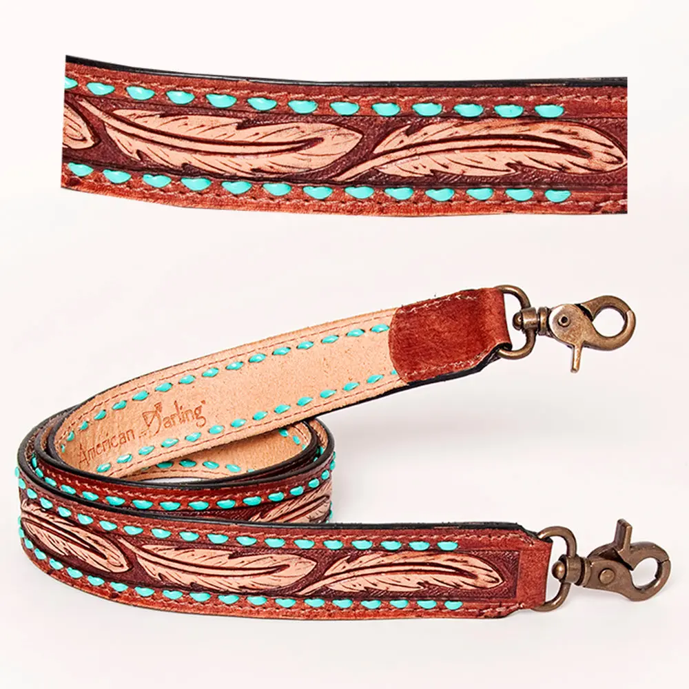 American Darling Hand Tooled Genuine Leather Crossbody Handle Strap For Bags Phone Keychain Wallet Purse Clutch Cellphone 1