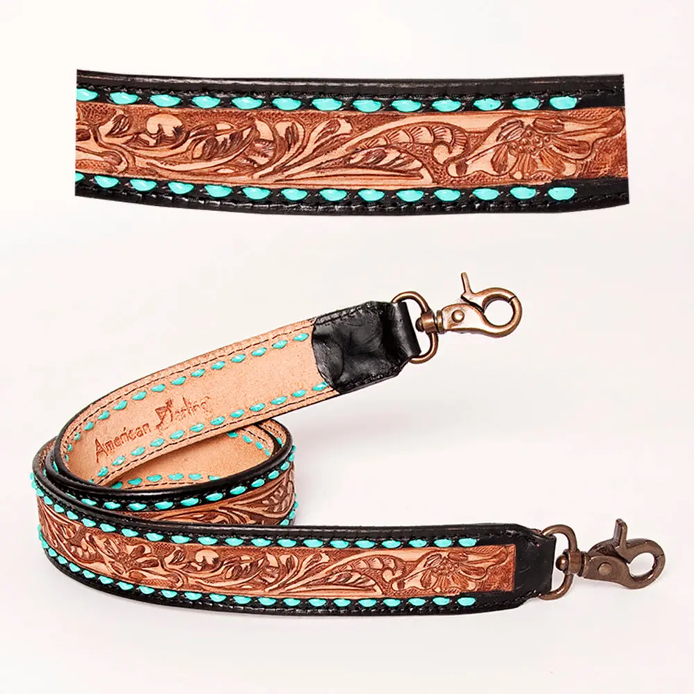 American Darling Hand Tooled Genuine Leather Crossbody Handle Strap For Bags Phone Keychain Wallet Purse Clutch Cellphone 1