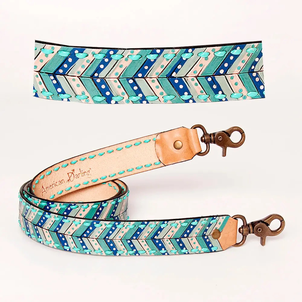 American Darling Genuine Leather Handle Strap For Crossbody Bags Phone Keychain Wallet Purse Clutch Cellphone Key Chain 1