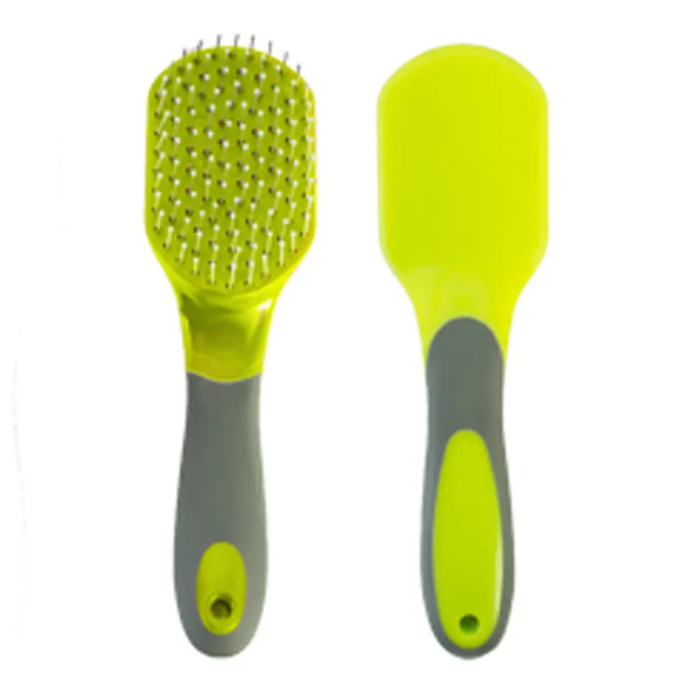 Hilason Soft Touch Two Tone Horse Mane & Tail Brush Lime 1