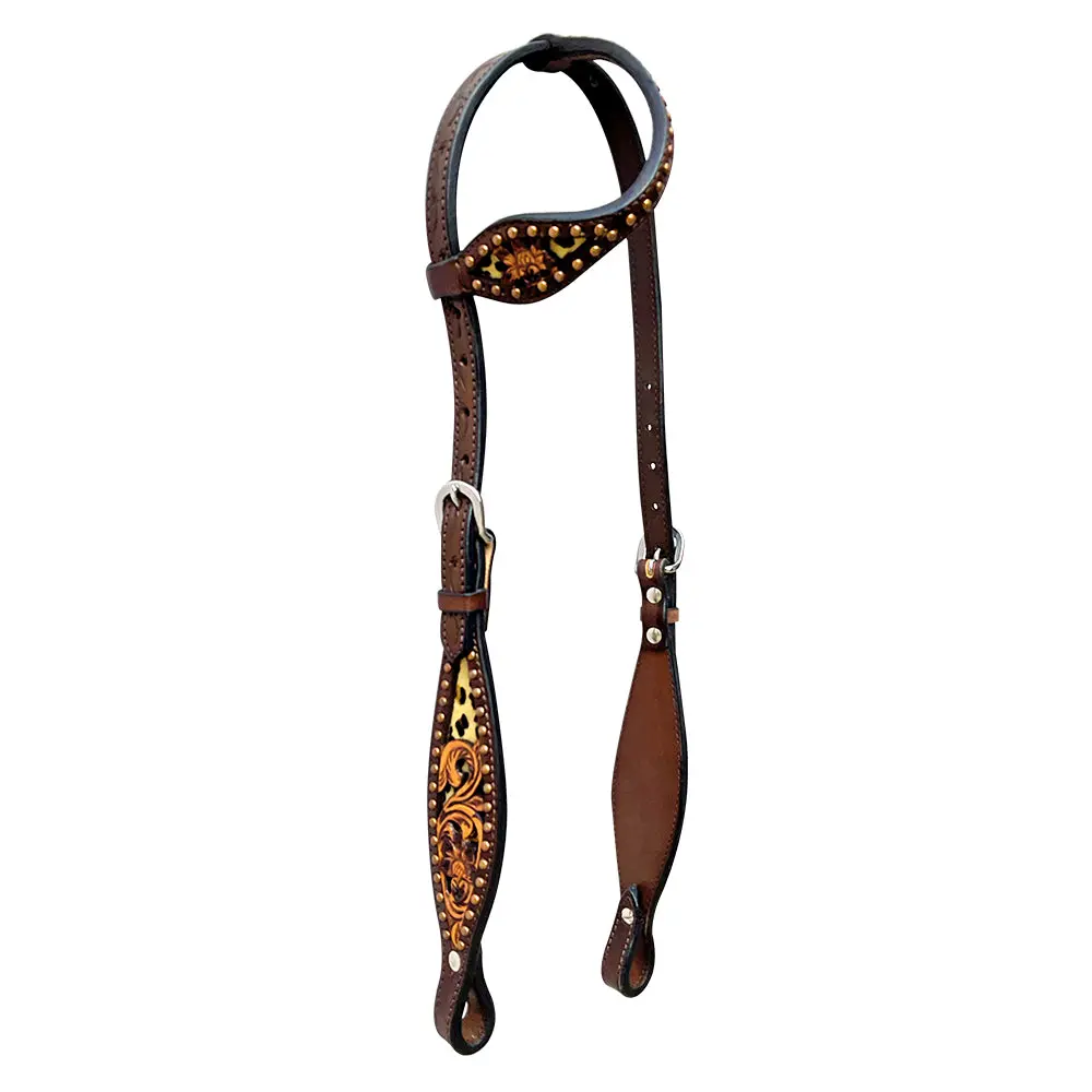 Bar H Equine American Leather Horse Saddle Tack One Ear Headstall | Breast Collar Browband Wither Strap Set Ber249 1