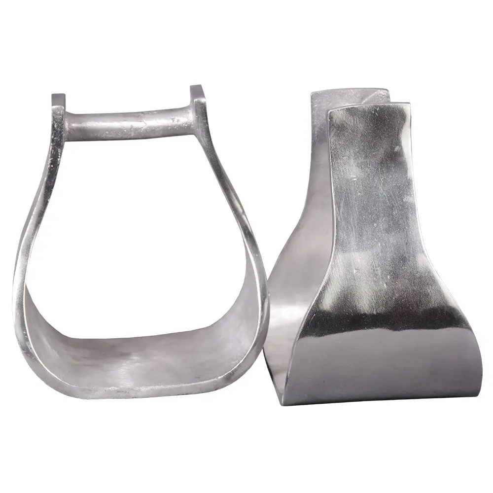 Hilason Aluminum Western Horse Wide Stirrups 7 Inch | Riding Stirrups| Lightweight For Horses Barrel Racing 1