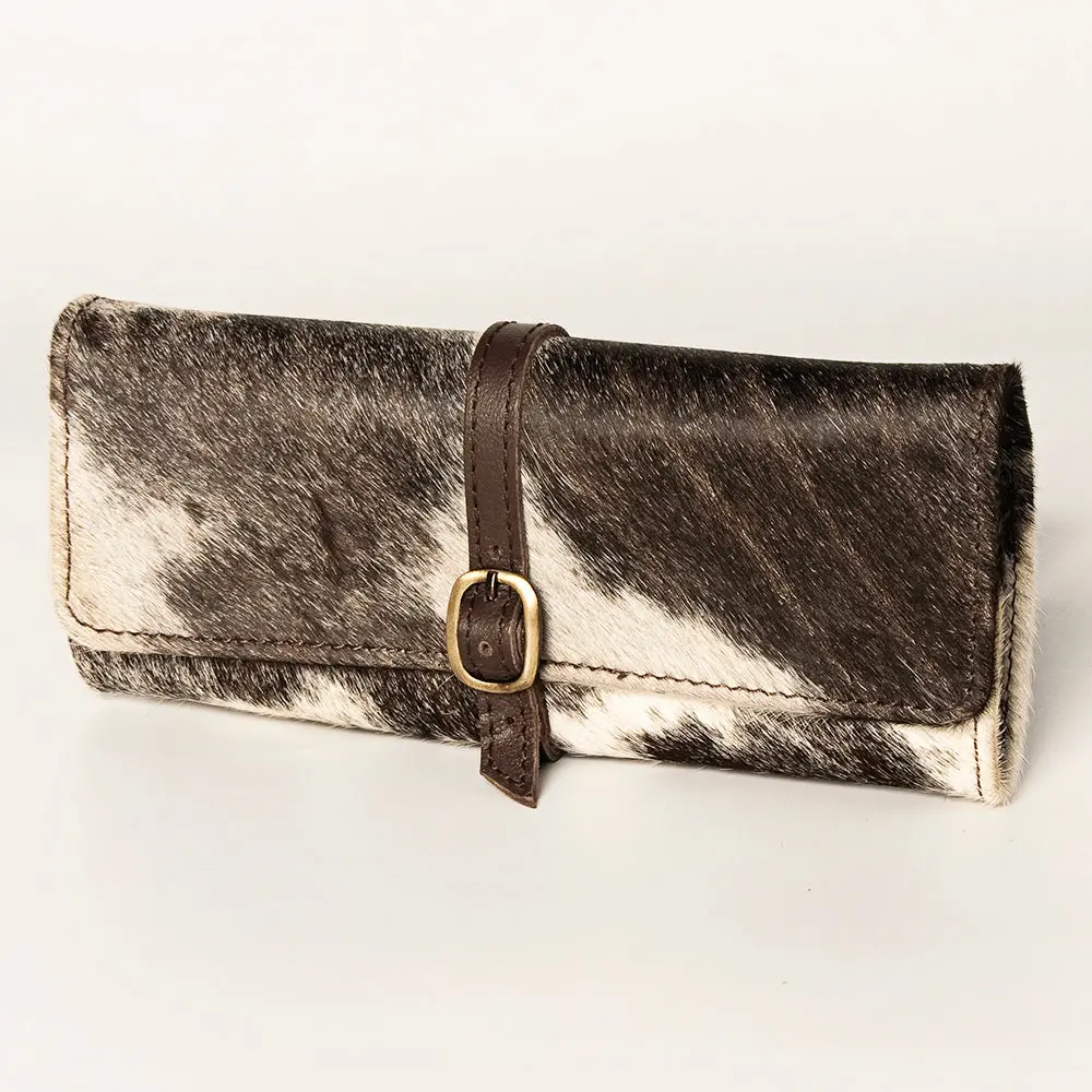 American Darling Women's Jewelry Case Eco-Friendly Vegetable-Tanned Genuine Leather Well-Compartmentalized Ykk Zipper 1