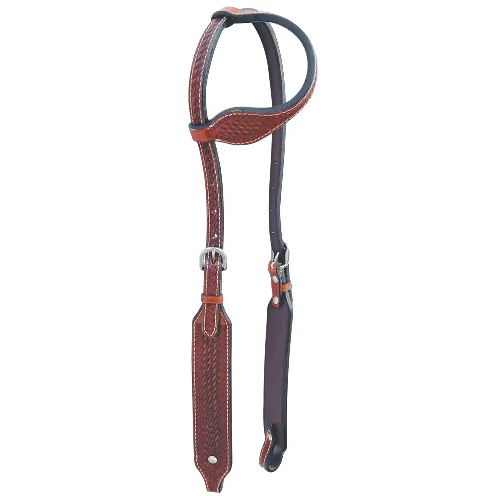 Bar H Equine American Leather Horse Saddle Tack One Ear Headstall | Breast Collar Browband Wither Strap Set Ber264 1